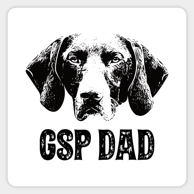 GSP Dad German Shorthaired Pointer Sticker by DoggyStyles